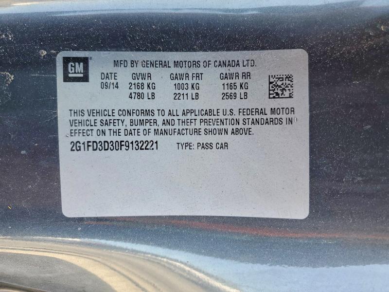 Продаж на аукціоні авто 2015 Chevrolet Camaro, vin: 2G1FD3D30F9132221, номер лоту: 69547866