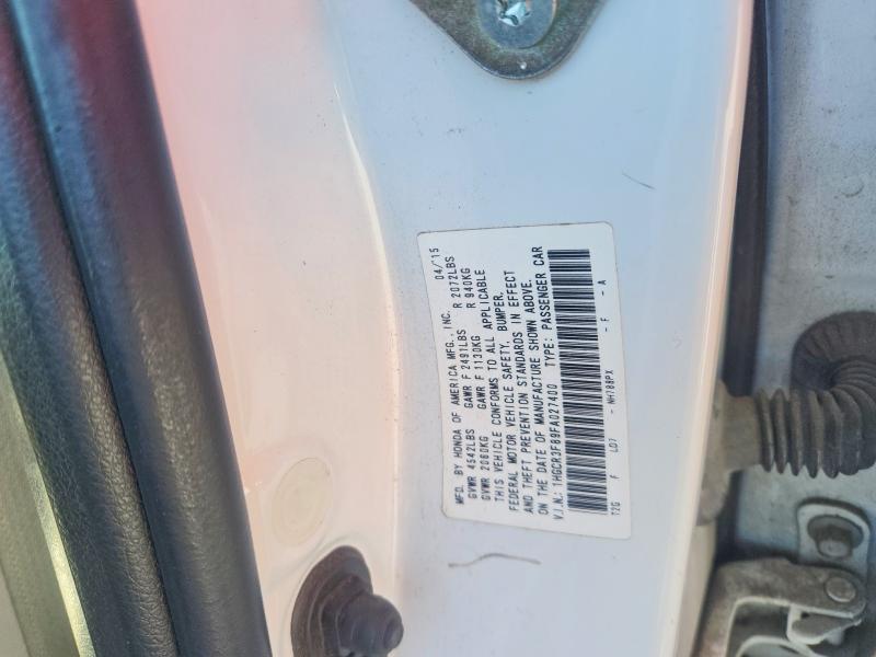 2015 Honda Accord მანქანა იყიდება აუქციონზე, vin: 1HGCR3F89FA027400, აუქციონის ნომერი: 68827976