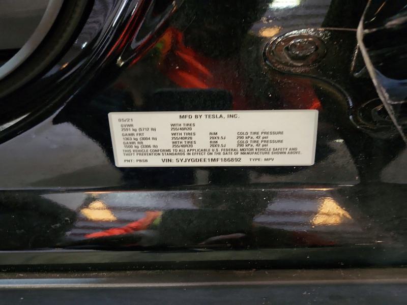Aukcja sprzedaży 2021 Tesla Model Y, vin: 5YJYGDEE1MF186892, numer aukcji: 68059836