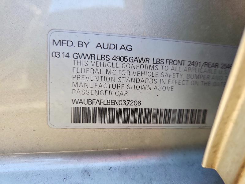 Aukcja sprzedaży 2014 Audi A4, vin: WAUBFAFL8EN037206, numer aukcji: 69178746