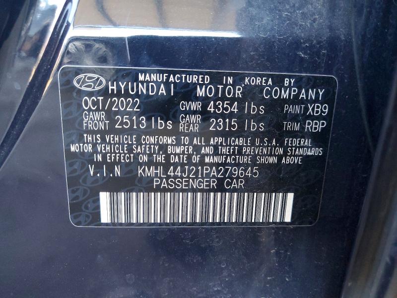 Продаж на аукціоні авто 2023 Hyundai Sonata, vin: KMHL44J21PA279645, номер лоту: 68695256