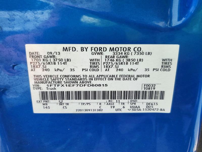 Aukcja sprzedaży 2013 Ford F150, vin: 1FTFX1EF7DFD60815, numer aukcji: 69052576