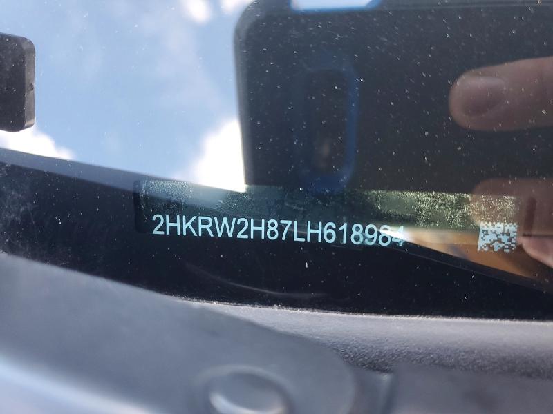 Продаж на аукціоні авто 2020 Honda Cr-v, vin: 2HKRW2H87LH618984, номер лоту: 65654956