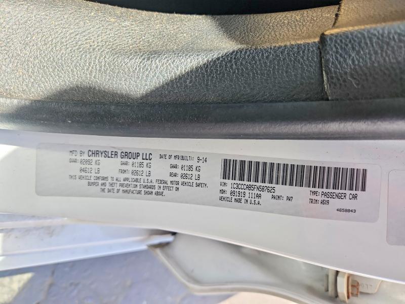 Aukcja sprzedaży 2015 Chrysler 200, vin: 1C3CCCAB5FN587625, numer aukcji: 67292986