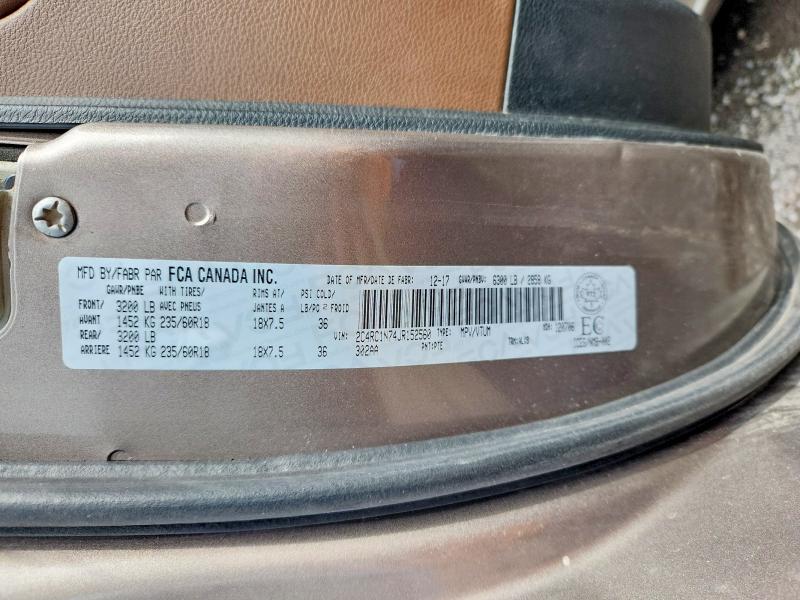 Продажа на аукционе авто 2018 Chrysler Pacifica, vin: 2C4RC1N74JR152560, номер лота: 67306206