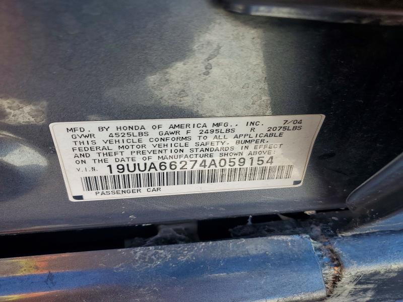 Продажа на аукционе авто 2004 Acura Tl, vin: 19UUA66274A059154, номер лота: 66857956