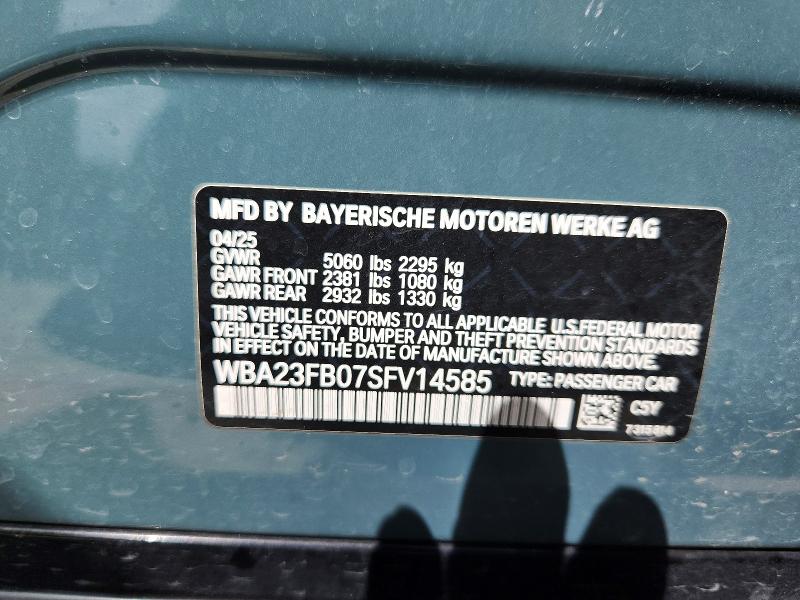Aukcja sprzedaży 2025 Bmw 430i, vin: WBA23FB07SFV14585, numer aukcji: 69228546