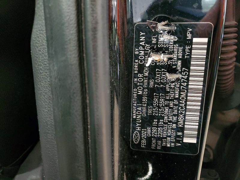 Продаж на аукціоні авто 2021 Hyundai Kona, vin: KM8K2CAA0MU747457, номер лоту: 67860796