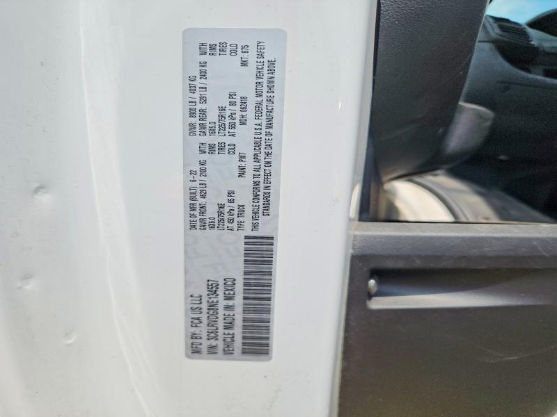 Aukcja sprzedaży 2022 Ram Promaster 2500, vin: 3C6LRVDG8NE134557, numer aukcji: 68189906