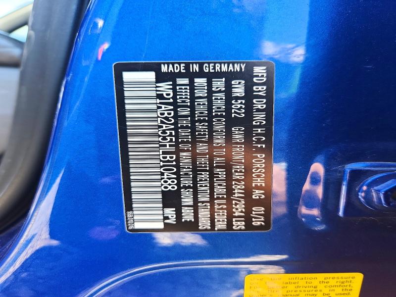 Продаж на аукціоні авто 2017 Porsche Macan, vin: WP1AB2A55HLB10488, номер лоту: 67871656