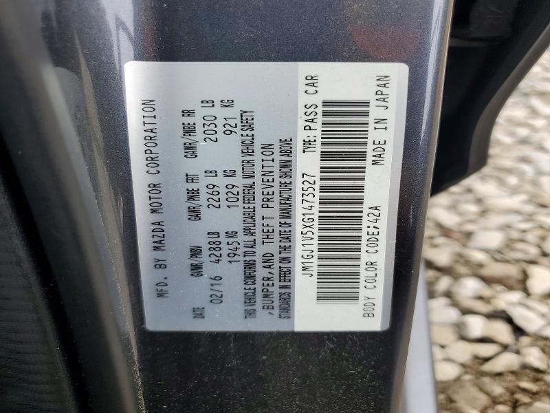 Aukcja sprzedaży 2016 Mazda 6, vin: JM1GJ1V5XG1473527, numer aukcji: 70273146
