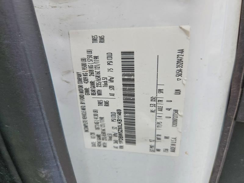 67869956 :رقم المزاد ، 1FDBW5Z80LKB11469 vin ، 2020 Ford Transit مزاد بيع