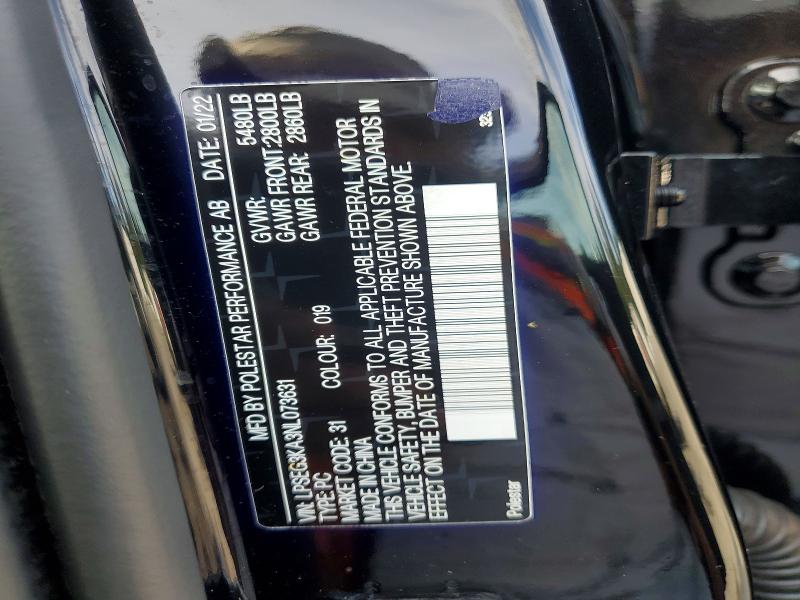 Продажа на аукционе авто 2022 Polestar 2, vin: LPSEG3KA3NL073631, номер лота: 69884916