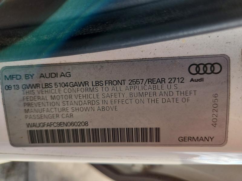 69931686 :رقم المزاد ، WAUGFAFC9EN060208 vin ، 2014 Audi A6 مزاد بيع