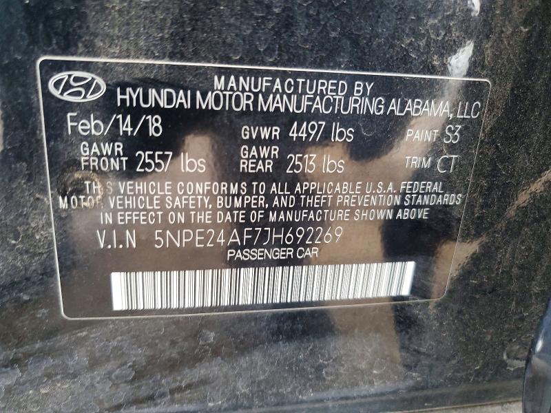 Продажа на аукционе авто 2018 Hyundai Sonata, vin: 5NPE24AF7JH692269, номер лота: 65965966