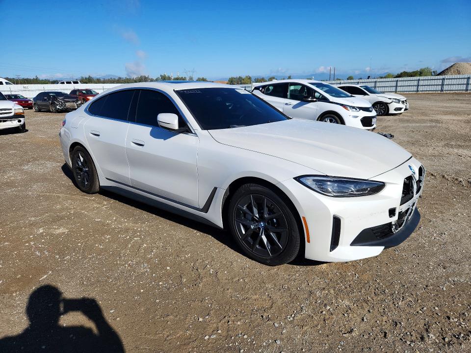 2023 Bmw I4 მანქანა იყიდება აუქციონზე, vin: WBY43AW04PFP67328, აუქციონის ნომერი: 67559476