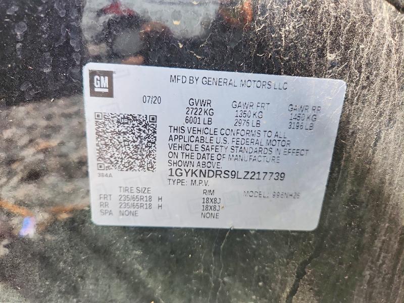 2020 Cadillac Xt5 მანქანა იყიდება აუქციონზე, vin: 1GYKNDRS9LZ217739, აუქციონის ნომერი: 68825456