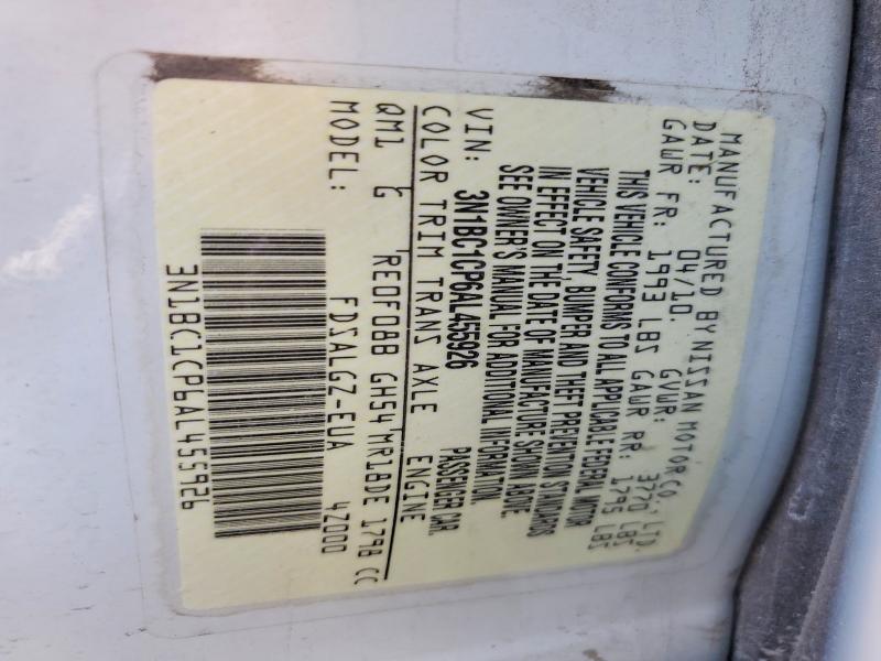 Aukcja sprzedaży 2010 Nissan Versa, vin: 3N1BC1CP6AL455926, numer aukcji: 69927316