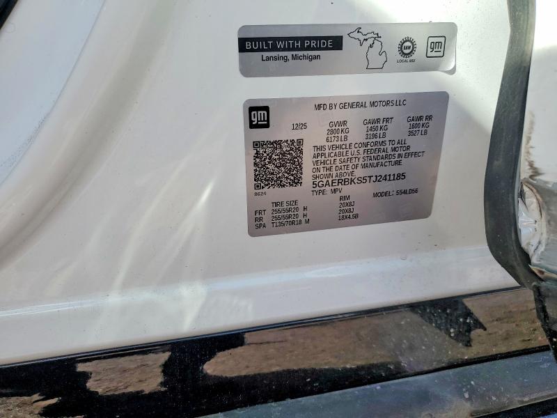 68920266 :رقم المزاد ، 5GAERBKS5TJ241185 vin ، 2026 Buick Enclave مزاد بيع