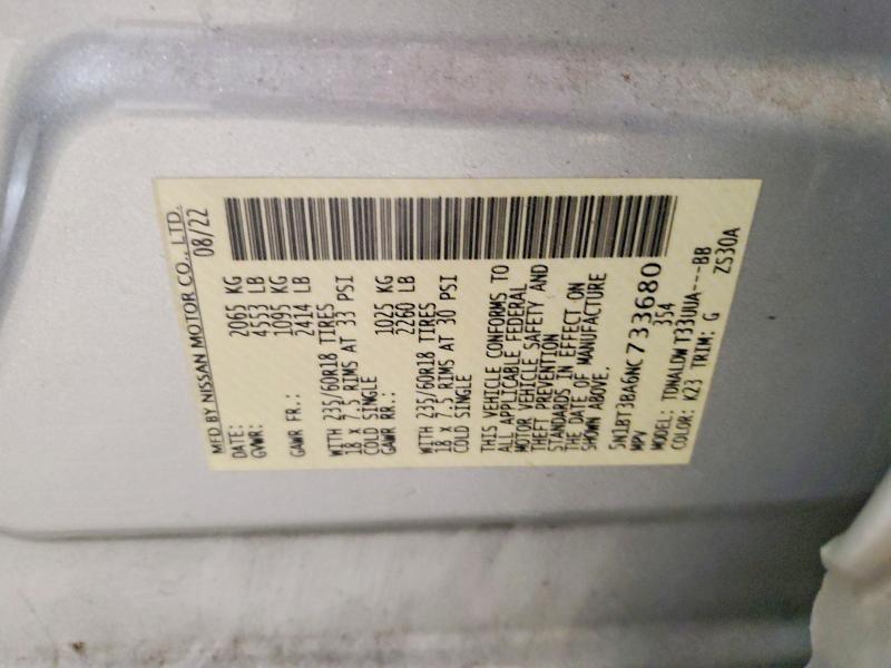 Aukcja sprzedaży 2022 Nissan Rogue, vin: 5N1BT3BA6NC733680, numer aukcji: 69907396