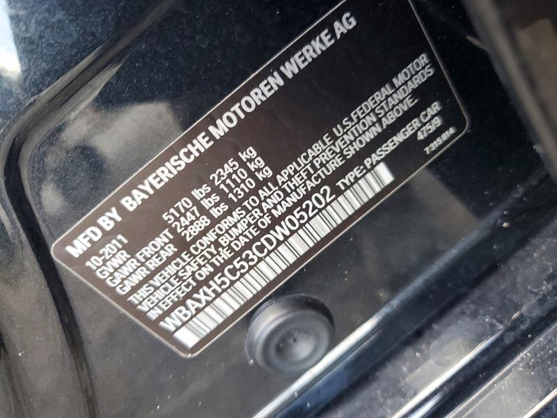 Aukcja sprzedaży 2012 Bmw 528, vin: WBAXH5C53CDW05202, numer aukcji: 69126626