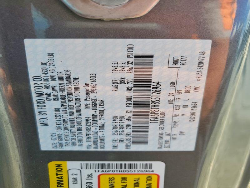 Продажа на аукционе авто 2025 Ford Mustang, vin: 1FA6P8TH8S5126964, номер лота: 69004456