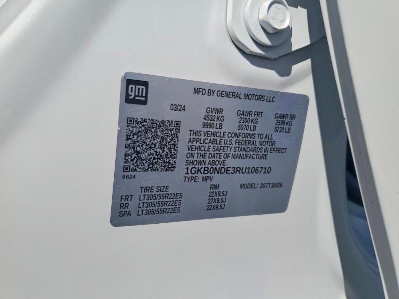 Продаж на аукціоні авто 2024 Gmc Hummer Suv, vin: 1GKB0NDE3RU106710, номер лоту: 68373856