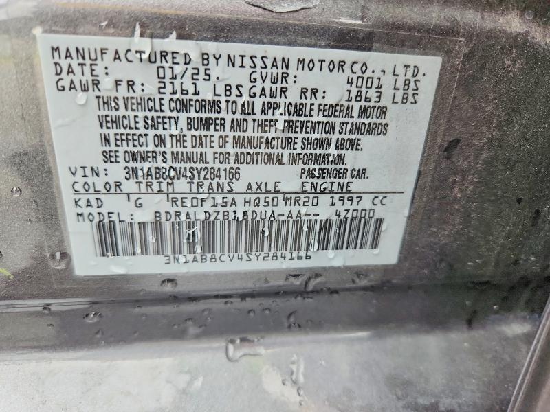 70550536 :رقم المزاد ، 3N1AB8CV4SY284166 vin ، 2025 Nissan Sentra مزاد بيع