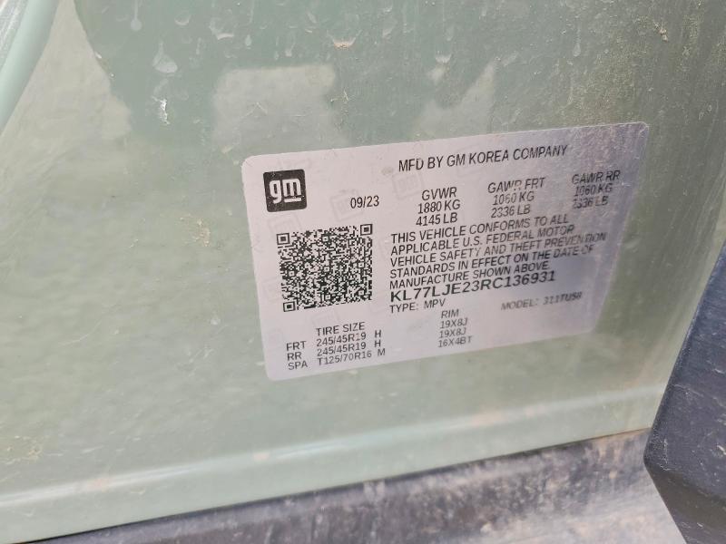 Продажа на аукционе авто 2024 Chevrolet Trax, vin: KL77LJE23RC136931, номер лота: 68722216