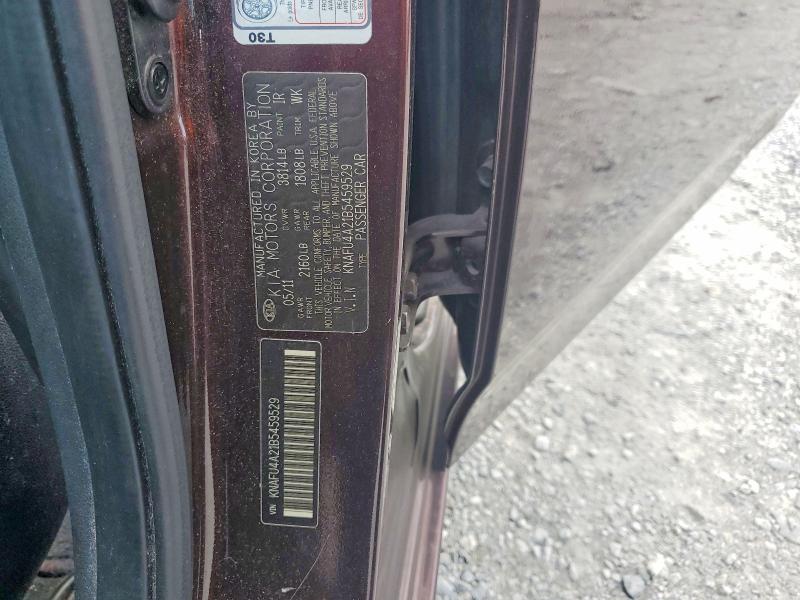 Продажа на аукционе авто 2011 Kia Forte, vin: KNAFU4A21B5459529, номер лота: 67002896