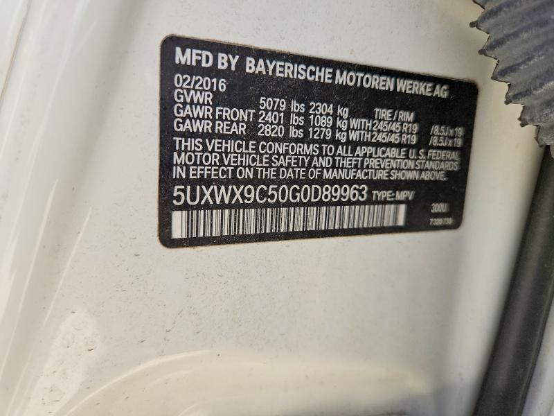 Продажа на аукционе авто 2016 Bmw X3, vin: 5UXWX9C50G0D89963, номер лота: 70467966