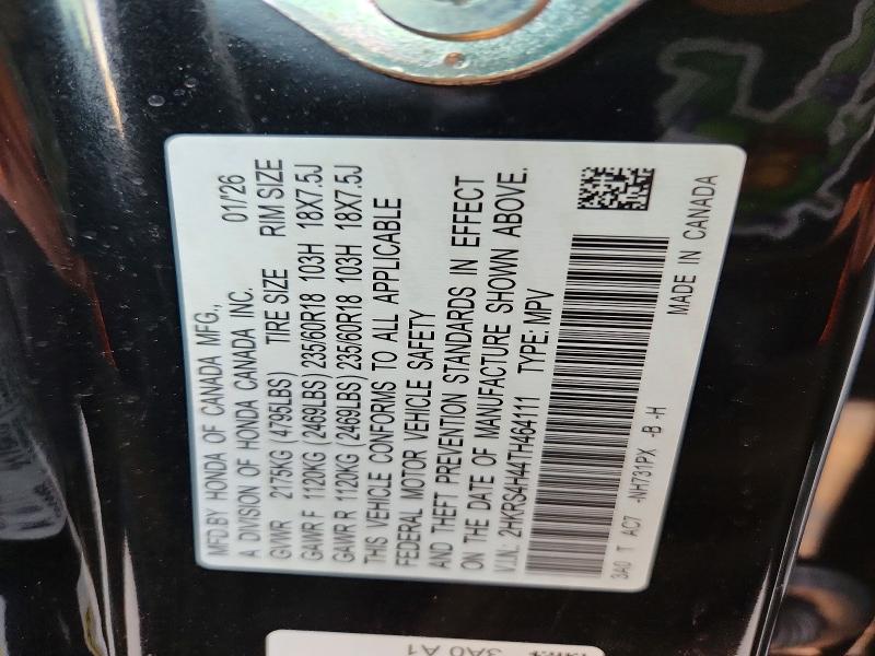 Aukcja sprzedaży 2026 Honda Cr-v, vin: 2HKRS4H44TH464111, numer aukcji: 71046706