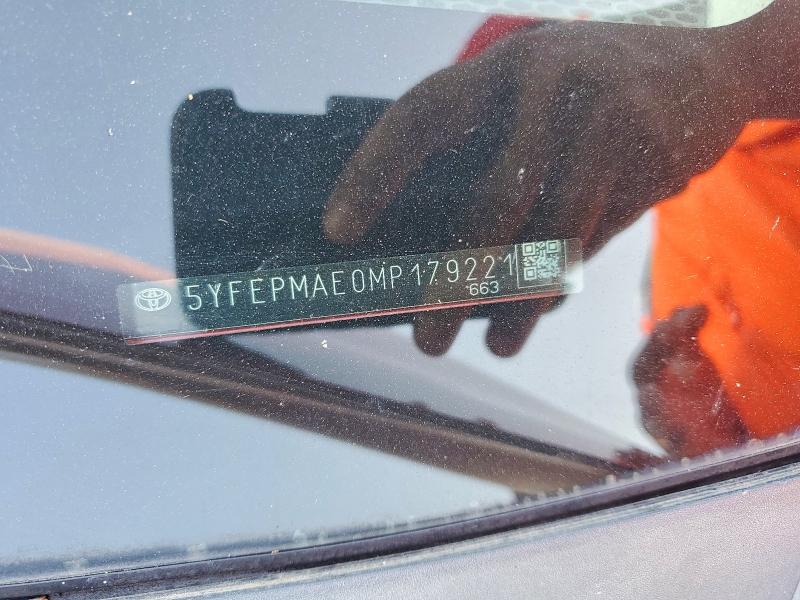 69292596 :رقم المزاد ، 5YFEPMAE0MP179221 vin ، 2021 Toyota Corolla مزاد بيع