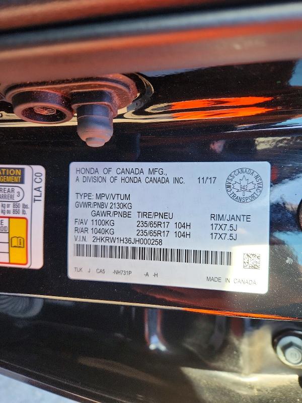 Aukcja sprzedaży 2018 Honda Cr-v, vin: 2HKRW1H36JH000258, numer aukcji: 68592876