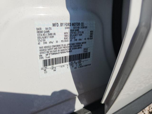 Продаж на аукціоні авто 2025 Ford Maverick, vin: 3FTTW8A37SRA75493, номер лоту: 65812726