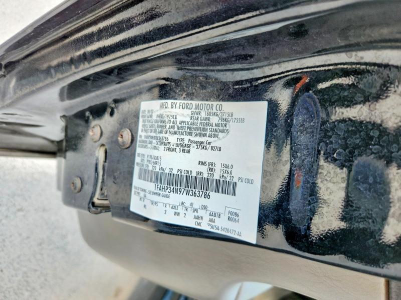 Aukcja sprzedaży 2007 Ford Focus, vin: 1FAHP34N97W363786, numer aukcji: 67687236
