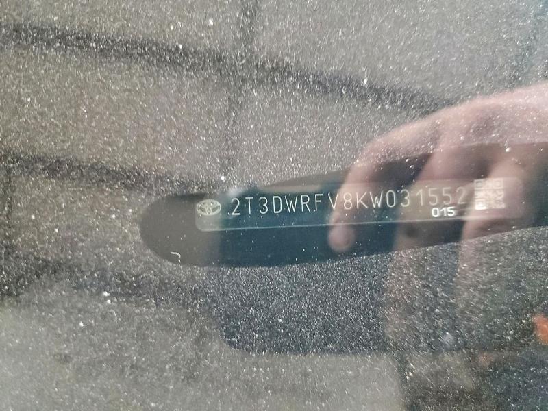 Aukcja sprzedaży 2019 Toyota Rav4, vin: 2T3DWRFV8KW031552, numer aukcji: 70348506