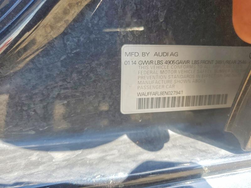 Продаж на аукціоні авто 2014 Audi A4, vin: WAUFFAFL8EN027941, номер лоту: 67732376