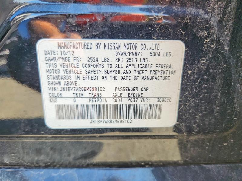 Продаж на аукціоні авто 2014 Infiniti Q50, vin: JN1BV7AR6EM698102, номер лоту: 68214966