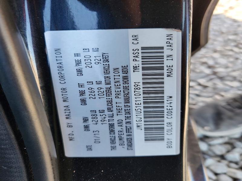 Aukcja sprzedaży 2014 Mazda 6, vin: JM1GJ1U51E1107891, numer aukcji: 69025426