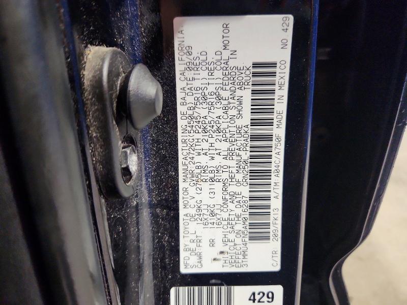 Aukcja sprzedaży 2010 Toyota Tacoma, vin: 3TMMU4FN5AM016287, numer aukcji: 68278476