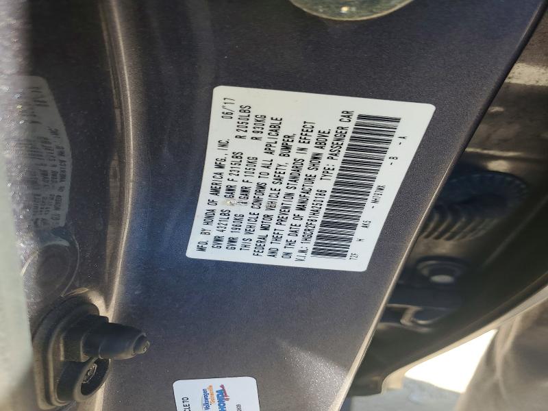 Продажа на аукционе авто 2017 Honda Accord, vin: 1HGCR2F81HA250186, номер лота: 67873946