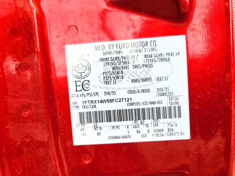 Aukcja sprzedaży 2008 Ford F150, vin: 1FTRX14W58FC27121, numer aukcji: 70948496