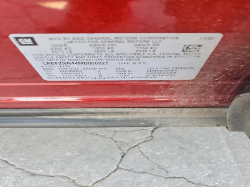Aukcja sprzedaży 2021 Buick Envision, vin: LRBFZNR44MD066227, numer aukcji: 67148786