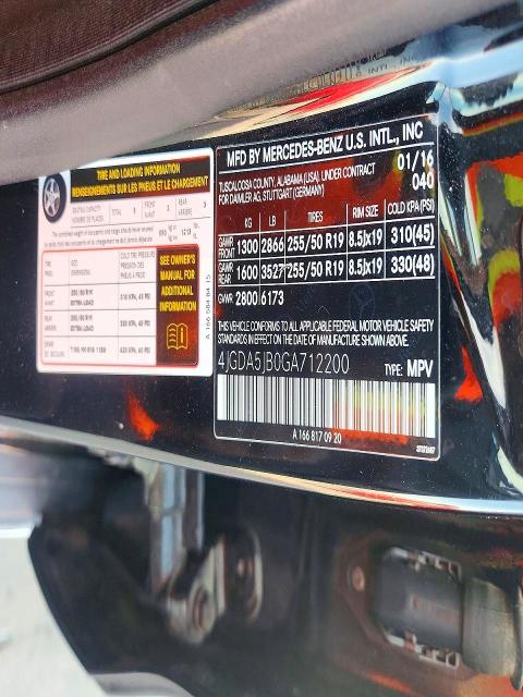 69249976 :رقم المزاد ، 4JGDA5JB0GA712200 vin ، 2016 Mercedes-benz Gle مزاد بيع