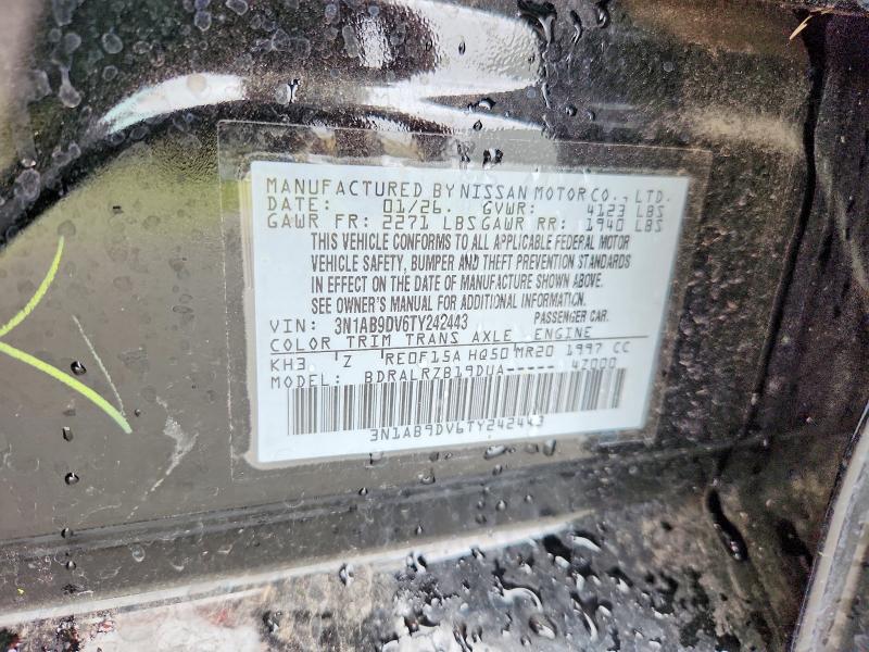 70263396 :رقم المزاد ، 3N1AB9DV6TY242443 vin ، 2026 Nissan Sentra مزاد بيع