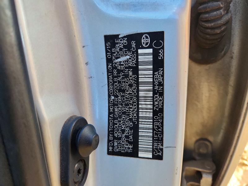 Aukcja sprzedaży 2015 Toyota Prius, vin: JTDKN3DUXF0439773, numer aukcji: 70273926