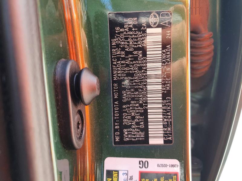 Продажа на аукционе авто 2016 Toyota Corolla, vin: 2T1BURHEXGC676893, номер лота: 70263076