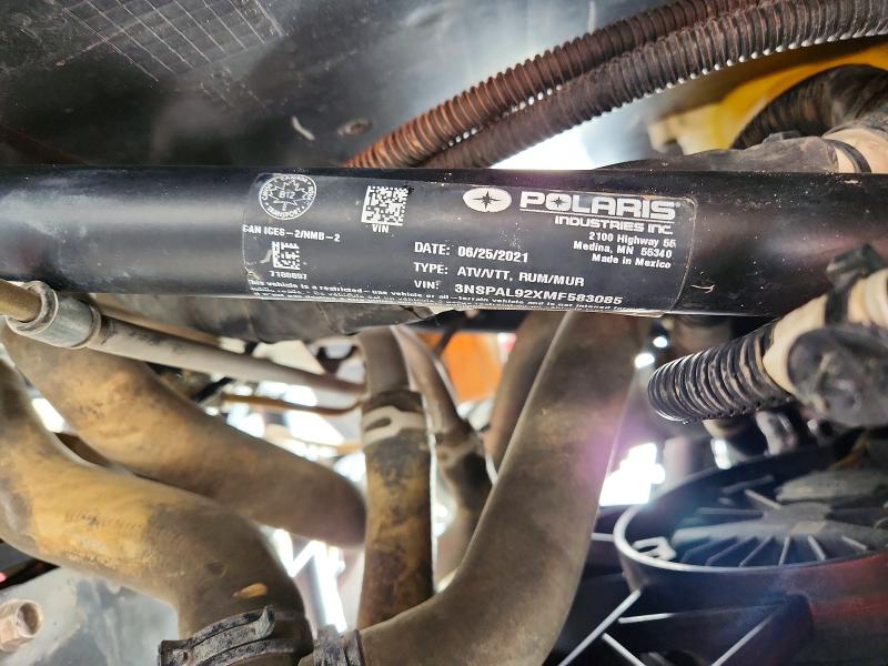 68939786 :رقم المزاد ، 3NSPAL92XMF583085 vin ، 2021 Polaris Rzr Turbo مزاد بيع