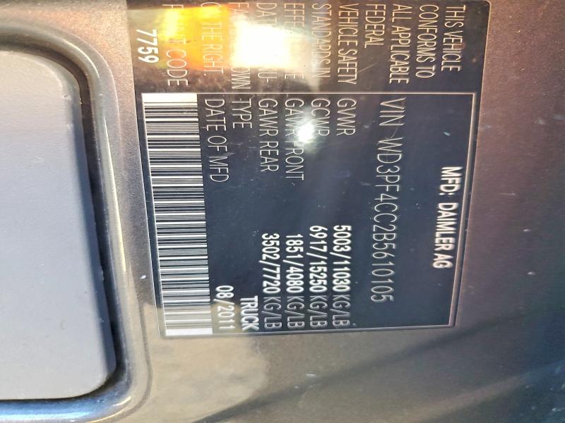 Продаж на аукціоні авто 2011 Mercedes-benz Sprinter, vin: WD3PF4CC2B5610105, номер лоту: 71456086